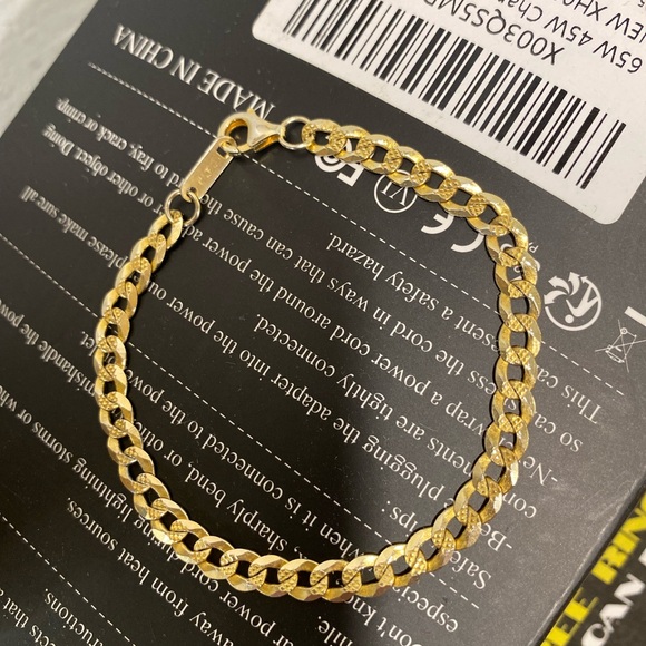 Gold 925 dainty link women’s bracelet GUC - Picture 5 of 9